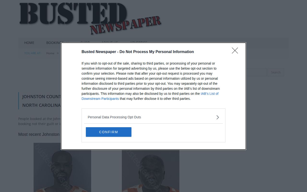 Johnston County Busted Newspaper unofficial crime archive